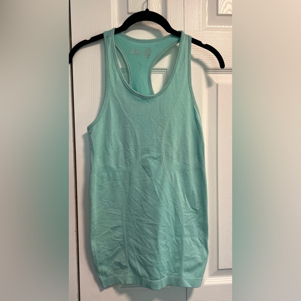 Zyia Teal Active Racerback Tank Top